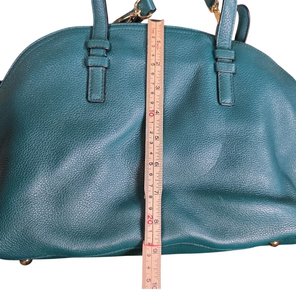Vera‎ Bradley Pebbled Leather Diana Sycamore Teal Satchel Crossbody Handbag